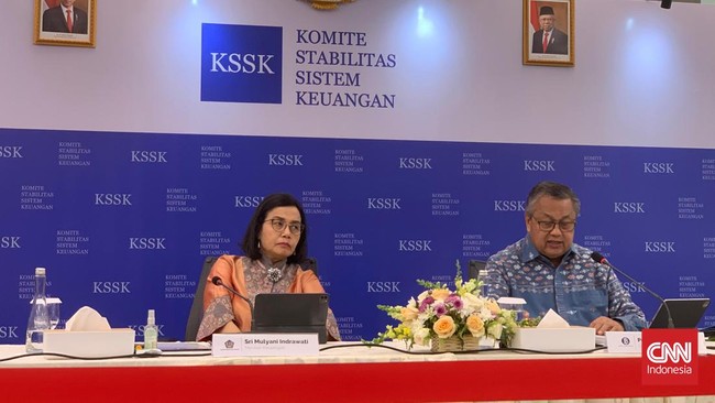Menkeu Sri Mulyani mengatakan stabilitas sistem keuangan Indonesia masih terjaga du kuartal II-2024 di tengah ketidakpastian ekonomi global.
