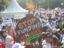 Aksi Bela Palestina, Massa Mulai Padati Kawasan Patung Kuda