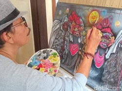 Melihat Lukisan Daun Lontar Karya I Made Astara, Pertama di Bali