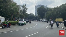 Aksi Dukung Palestina-Haniyeh Bubar, Lalin Depan Kedubes AS Dibuka