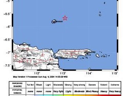 Warga Bawean Tak Rasakan Guncangan Gempa Bangkalan