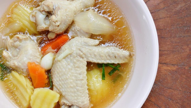 Ilustrasi sup ayam