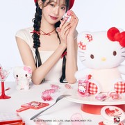 Wonyoung IVE Pancarkan Pesona Manis dalam Kolaborasi Brand Kecantikan Amuse Bersama Hello Kitty