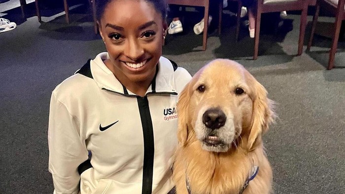 Inilah Anjing yang Gabung Tim Gymnastic AS untuk Olimpiade Paris 2024, Jadi Pendukung Emosional Atlet!