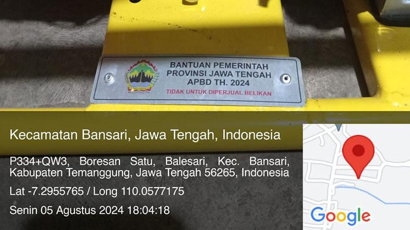 Penjabat (PJ) Bupati Temanggung, Hary Agung Prabowo menyampaikan klarifikasi terkait pompa air yang digunakan di Desa Balesari, Kecamatan Bansari.