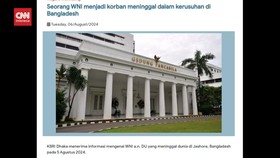 VIDEO: 1 WNI Tewas Saat Kerusuhan di Bangladesh