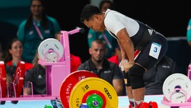 Eko Yuli Irawan Olimpiade 2024. NOC Indonesia/Wahyu Putro A/ANTARA