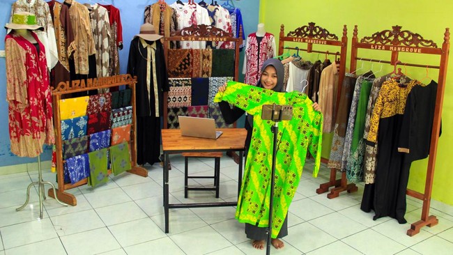 FOTO: Batik Mangrove Sumatra Menuju Pasar Eropa