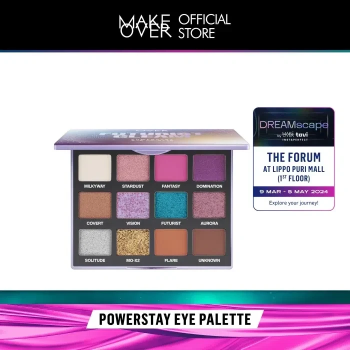 MAKE OVER Powerstay Eye Palette (Futurist Gleam)