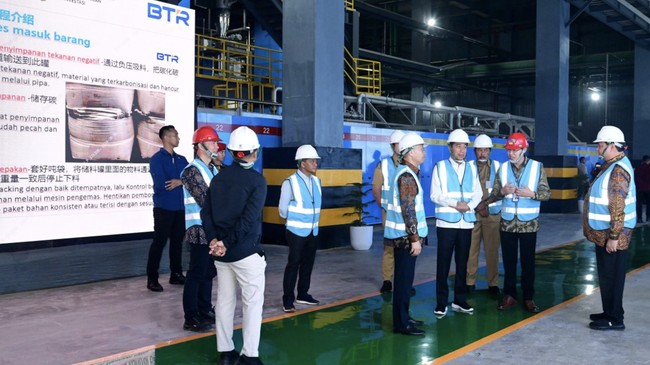 Pabrik anoda baterai lithium di Kendal kapasitasnya 80 ribu ton per tahun yang cukup untuk 1,5 juta mobil listrik.