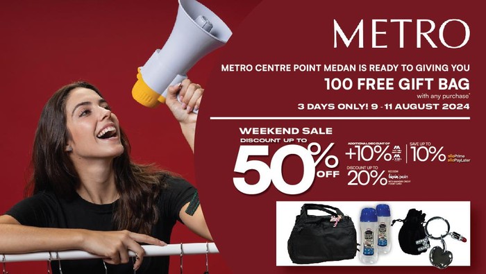 Warga Medan Merapat! Metro Departement Store Hadirkan Sederet Penawaran Menarik dan Hadiah Untukmu