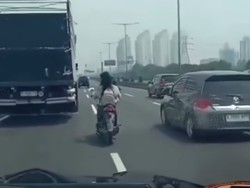 Viral Pemotor Wanita Tak Berhelm Masuk Tol Wiyoto Wiyono