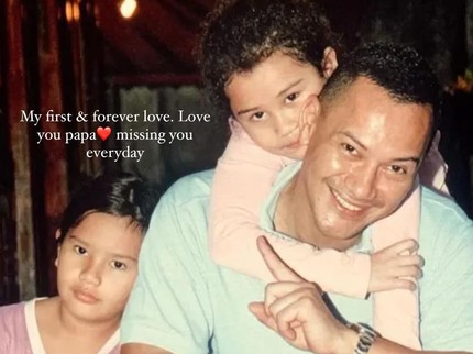 Menyentuh, Aaliyah dan Zahwa Ucapkan Ultah untuk Sang Ayah Adjie Massaid Lewat Foto