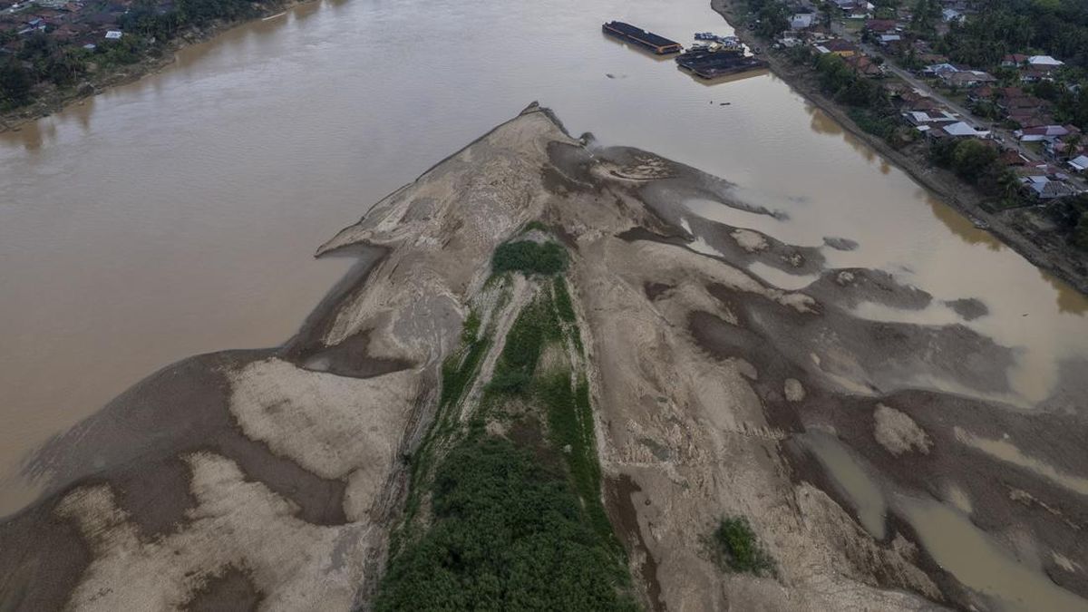 FOTO: Sungai Batanghari Merindukan Hujan