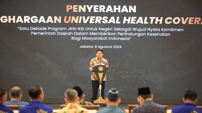 Menjelang HUT ke-79, Indonesia mencatatkan prestasi dengan meraih predikat Universal Health Coverage (UHC) pada perhelatan UHC Awards 2024.