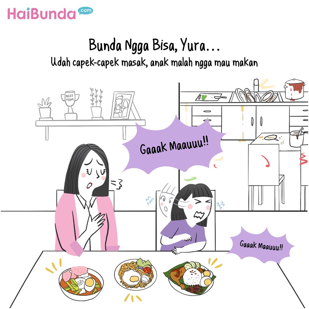 Enggak bisa, Yura. Bubun akhirnya ikut tren curhat Yura Yunita saat menghadapi Si Kakak, suami, hingga tetangga. Nah, apa yang enggak bisa versi Bunda?