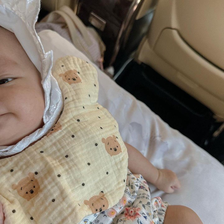 <p>Sejak dilahirkan Larissa selalu menyembunyikan wajah sang putri. Setelah berusia 40 hari, Larissa pun memperlihatkan wajah cantik sang anak ke publik. (Foto: Instagram: @larissachou)</p>