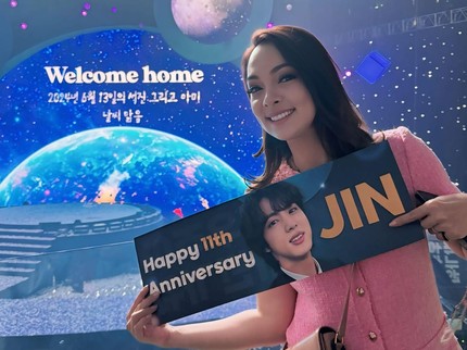 Cerita Reisa Broto Asmoro Dipeluk Jin BTS, Sempat Saling Sapa