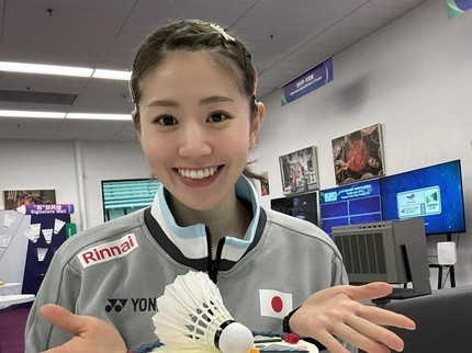 5 Potret Shida Chiharu, Dijuluki Atlet Bulu Tangkis Tercantik di Olimpiade Paris usai Nangis