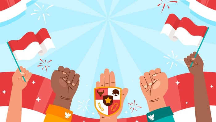 Ilustrasi persatuan Indonesia