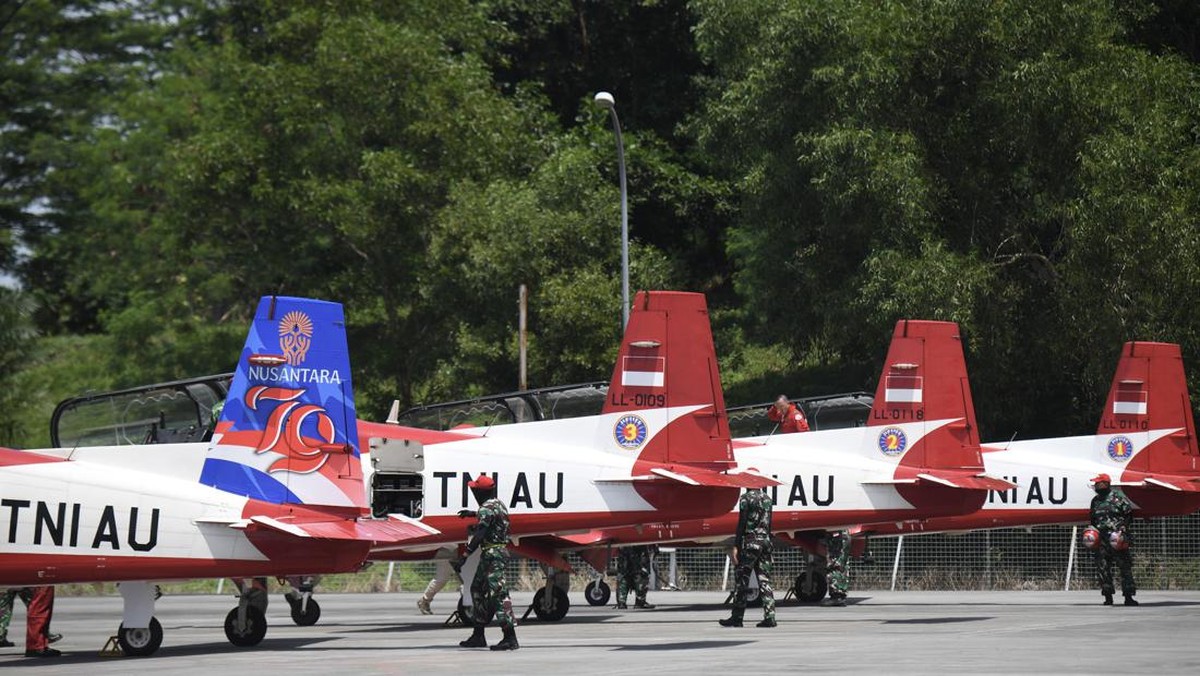 FOTO: Jupiter Aerobatic Team Bakal Unjuk Gigi Meriahkan HUT RI di IKN