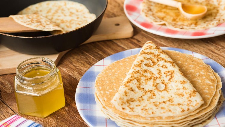 Ilustrasi pancake oatmeal