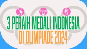 INFOGRAFIS: 3 Peraih Medali Indonesia di Olimpiade 2024