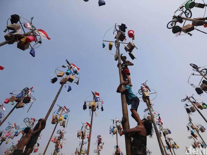 Makna lomba tradisional di HUT RI/ foto: detikcom