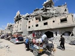 Tangis Ayah di Gaza Lihat Bayi Kembarnya yang Baru Lahir Tewas Diserang Israel
