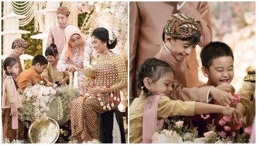 Momen Nahyan Obok-obok Air Siraman di Acara Mitoni Erina dan Kaesang Jadi Sorotan