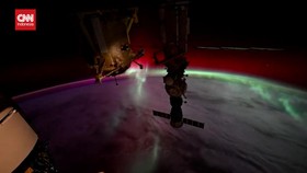 VIDEO: 'Bara' Aurora Tertangkap dari Antariksa