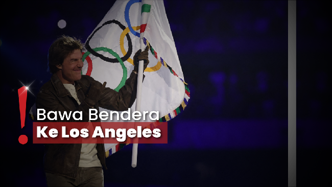 Aksi Tom Cruise Lompat dari Atap saat Penutupan Olimpiade Paris 2024