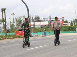 Kapolda Kaltim-Pangdam Mulawarman Patroli Jelang Gladi Upacara HUT RI di IKN