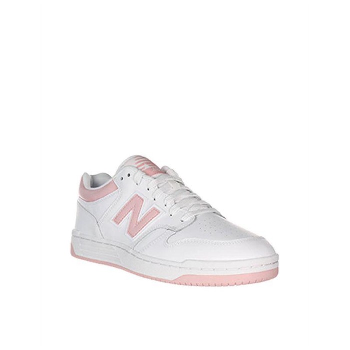 New Balance 480 Unisex Sneakers Shoes (White/Pink)