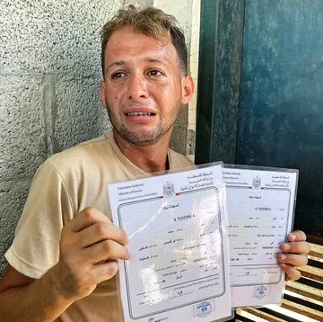 Pilu! Ayah di Gaza Pergi Urus Surat Kelahiran Bayi Kembarnya, saat Pulang Istri & Anak Tewas Dibom Israel