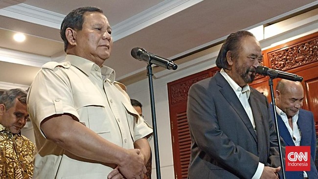 Prabowo Bersiap Dapatkan Dukungan dari Surya Paloh, Harapan Bebas Beban