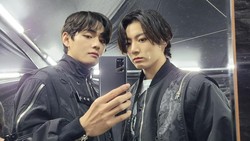 Begini Momen V dan Jungkook BTS Lakukan Tren Tarian Aura Farming Saat Siaran Langsung