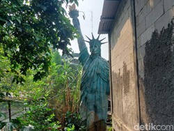 Viral Tangsel Rasa New York, Patung Liberty Pindah ke Pondok Cabe