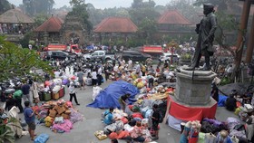 FOTO: Kebakaran di Pasar Seni Ubud Bali