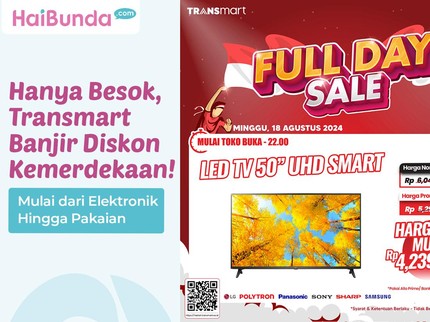 Hanya Besok, Transmart Banjir Diskon Kemerdekaan! Mulai dari Elektronik Hingga Pakaian