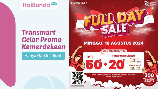 Transmart Gelar Promo Kemerdekaan Hanya Hari Ini, Bun!