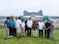 Jokowi Ajak Cak Imin hingga Rachmat Gobel Tinjau Infrastruktur di IKN