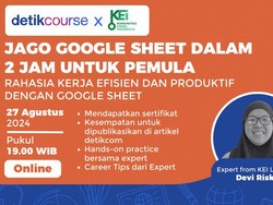 Kelas Google Sheet Bersertifikat untuk Pemula, Jago dalam 2 Jam!