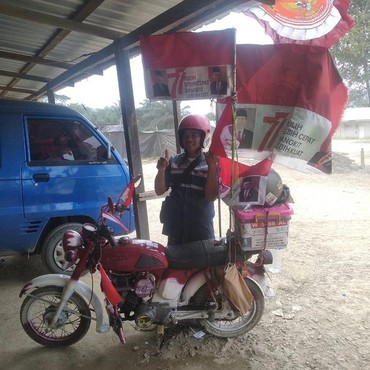 Kisah Penjual Pentol Naik Motor dari Gresik ke IKN Demi Ikut Upacara 17 Agustus