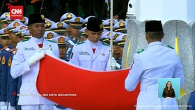 VIDEO: Detik-detik Upacara Penurunan Bendera 17 Agustus di IKN