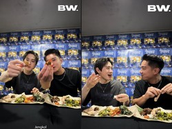 Wow! Suho EXO Mukbang Nasi Padang, Cicip Jengkol dan Ayam Pop