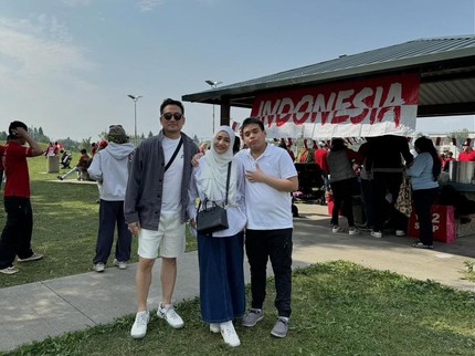 5 Potret Cindy Fatikasari & Keluarga Rayakan HUT RI di Kanada, Seru Ikuti Berbagai Lomba 17-an