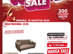 Beli Sofa di Transmart Full Day Sale Bisa Hemat Rp 1,5 Juta, Yuk Merapat!