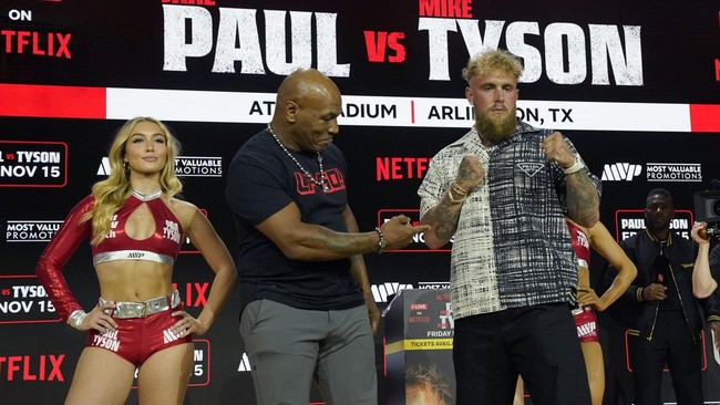 Legenda tinju dunia Bernard Hopkins memprediksi duel Mike Tyson vs Jake Paul tidak akan berjalan serius di Stadion AT&T, Jumat (15/11) mendatang.