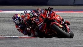FOTO: Momen Bagnaia Juara MotoGP Austria 2024, Marquez Salip 9 Rider